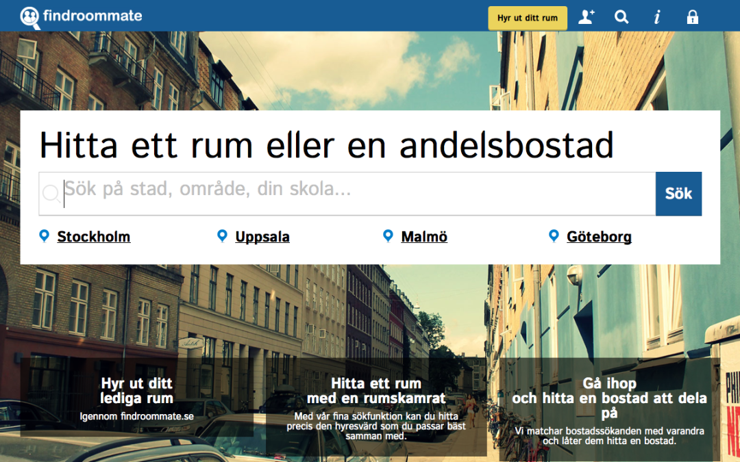 FindRoommate Sweden